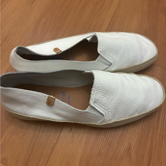 Verbenas Nuria ballerinas white leather slip on shoes made in Spain size 9 - Picture 3 of 7